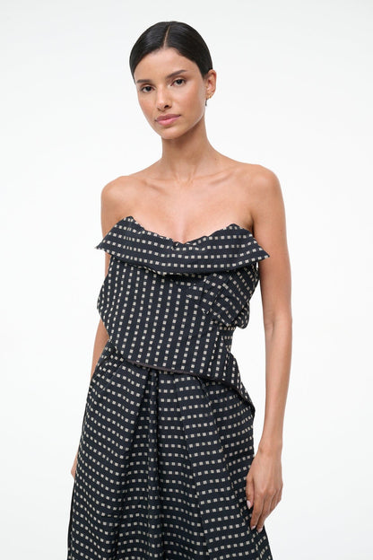 STAUD | Alessia Dress Black Geo