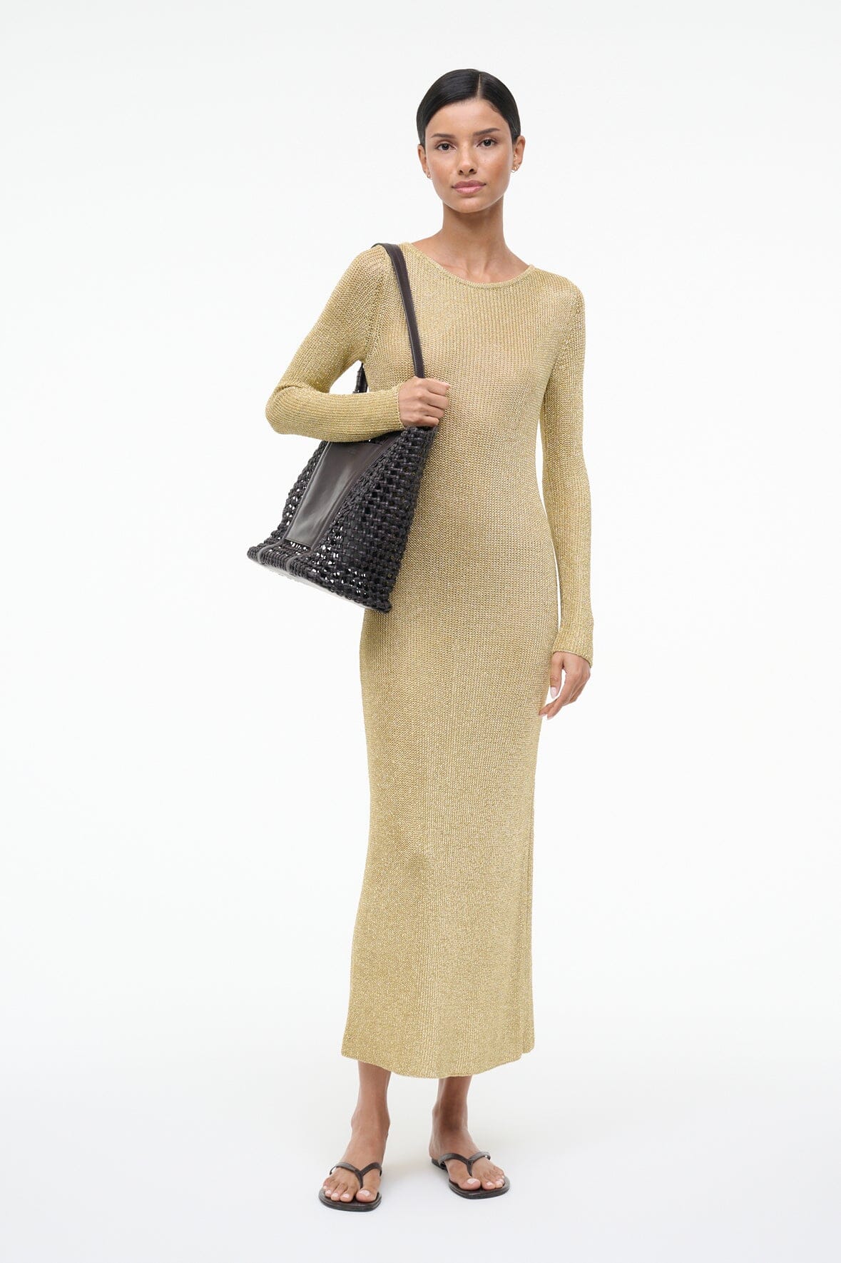 STAUD | Nikitta Dress Gold
