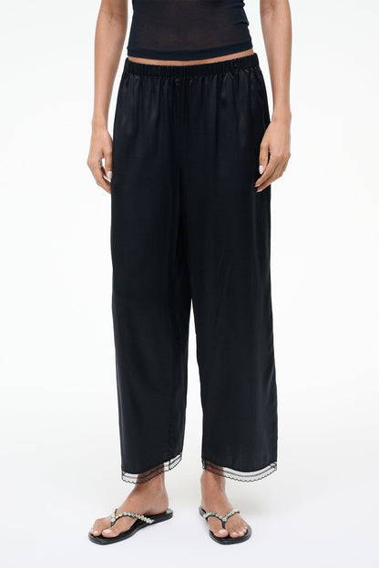 STAUD | Kirby Silk Pant Black