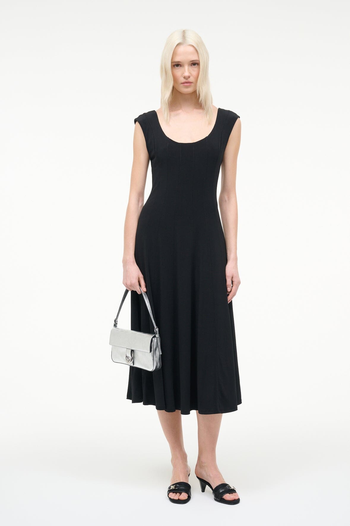 STAUD | Charlotte Jersey Dress Black