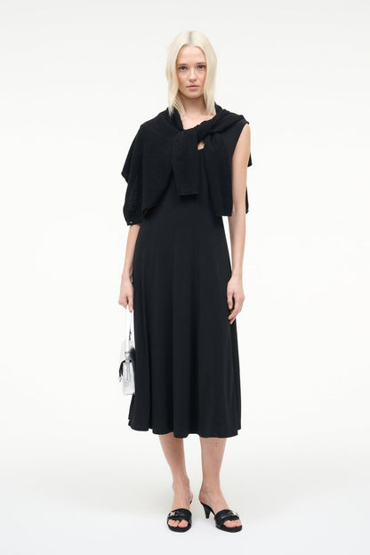 STAUD | Charlotte Jersey Dress Black