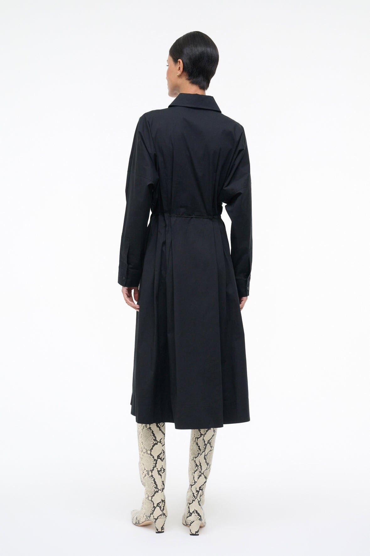 STAUD | Chi Midi Dress Black