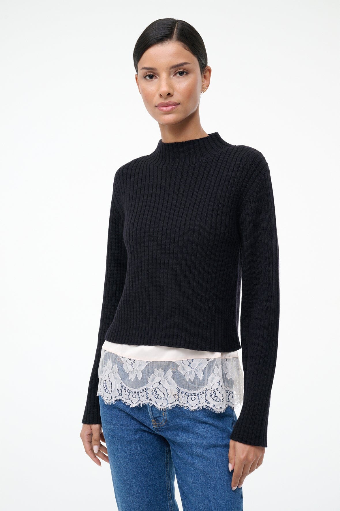 STAUD | Willow Sweater Black