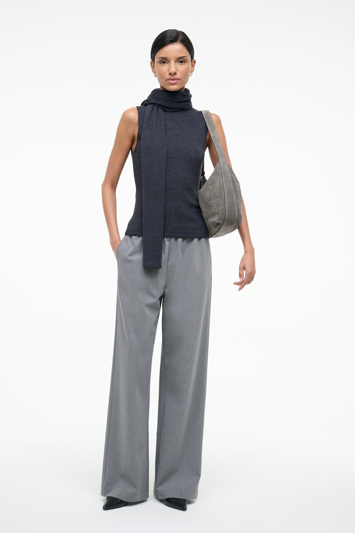 STAUD | Canal Top Charcoal