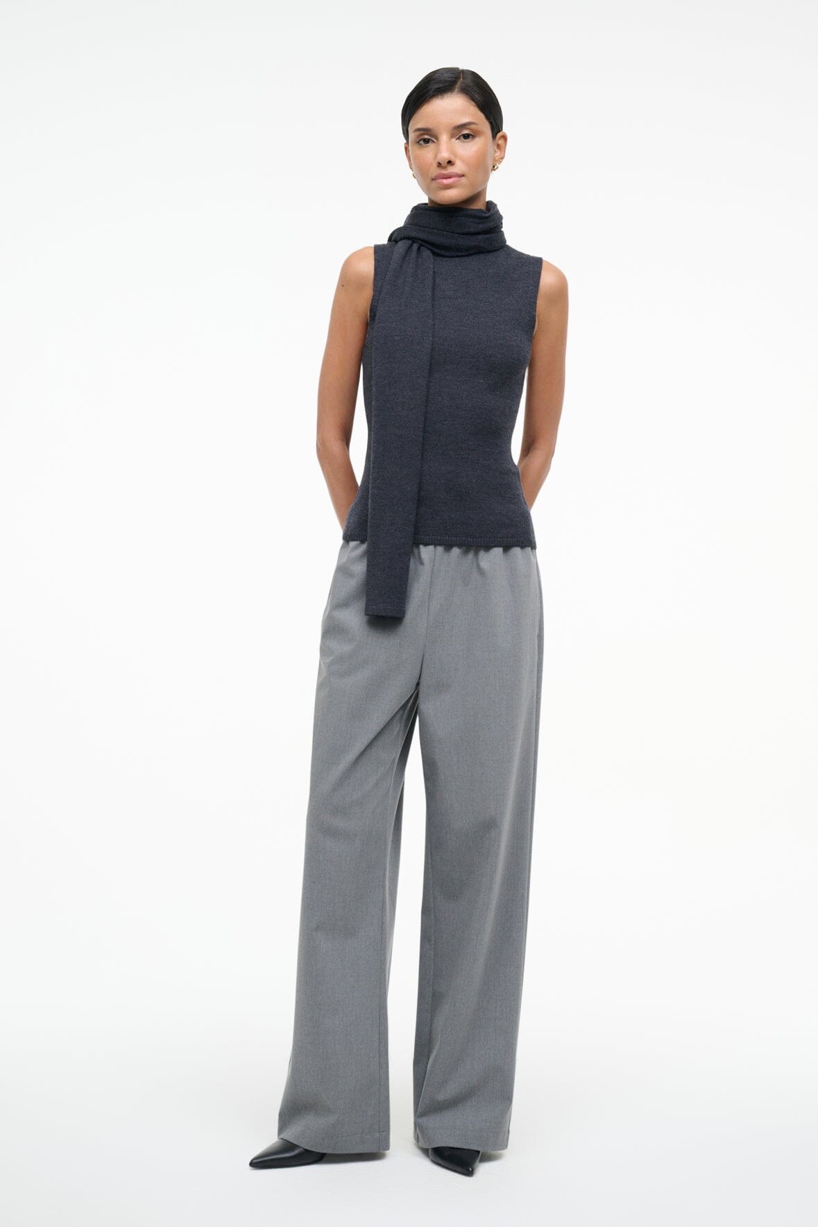 STAUD | Canal Top Charcoal