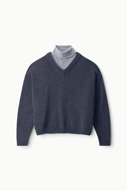 STAUD | Doris Cashmere Sweater Charcoal