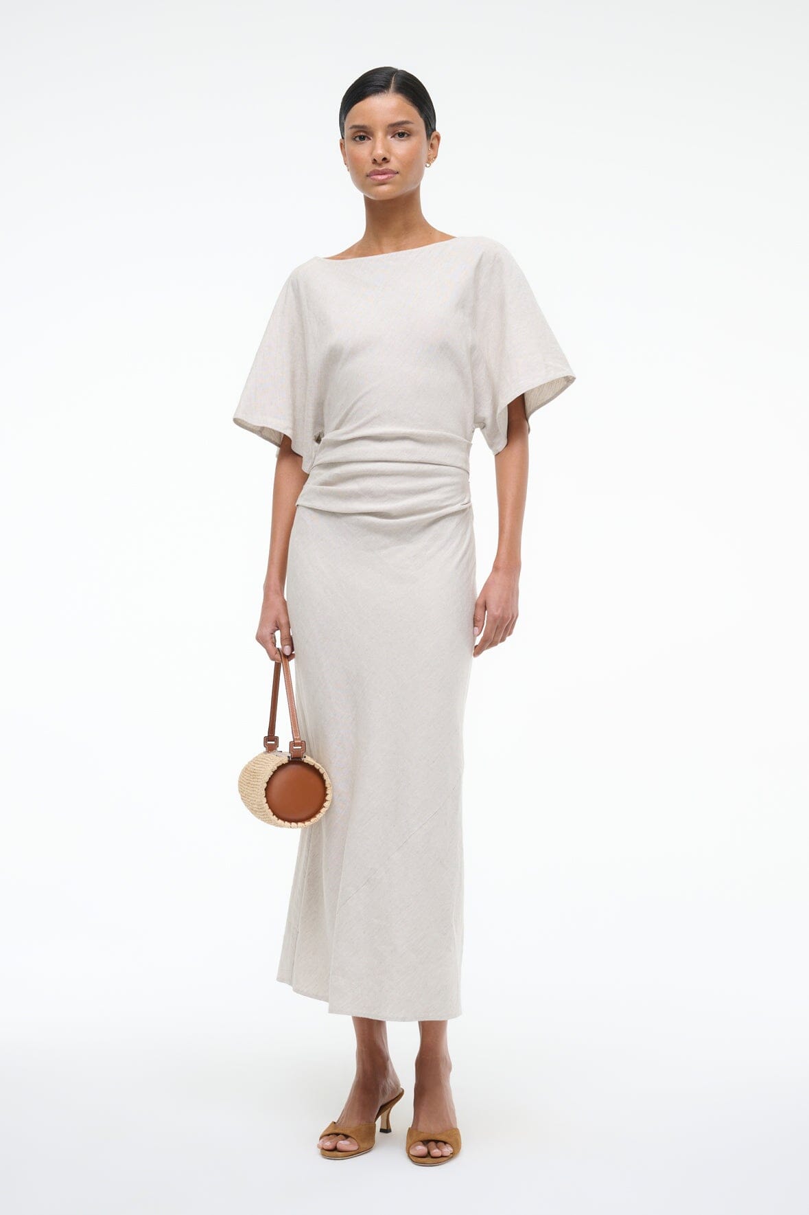 STAUD | Amelie Linen Dress Natural