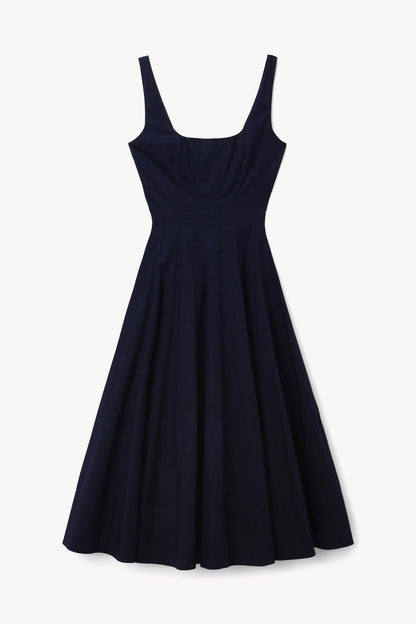 STAUD | Wells Dress Navy 1