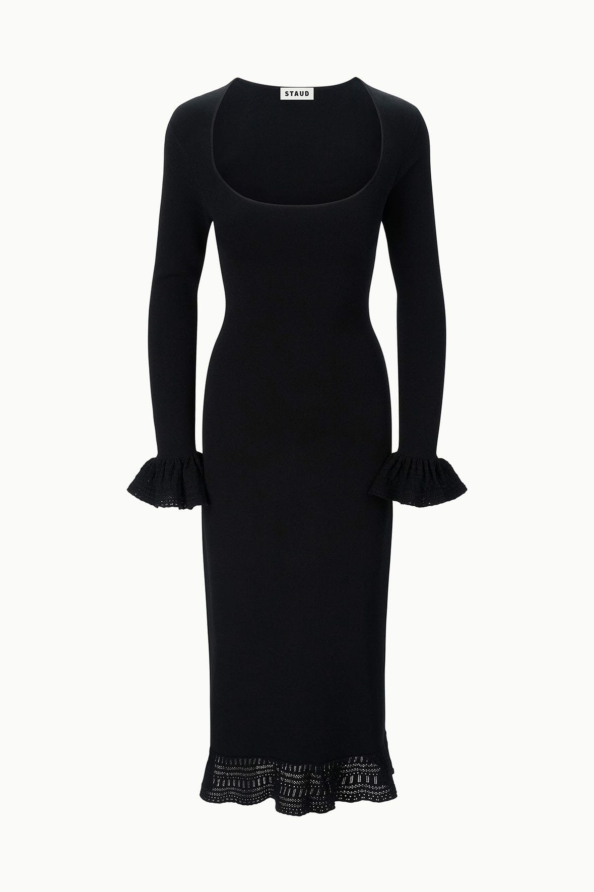 STAUD | Shelley Dress Black