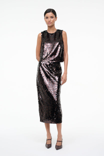 STAUD | Ciara Skirt Espresso Black