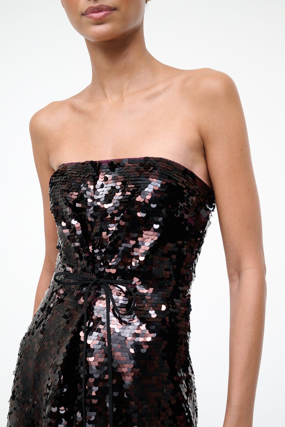 STAUD | Cece Dress Espresso Black