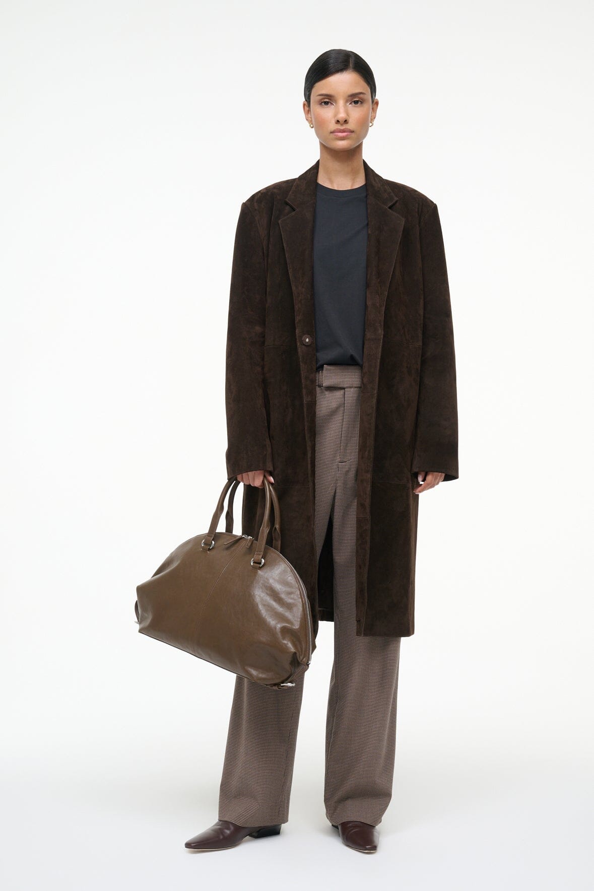 STAUD | Sabine Suede Jacket Espresso