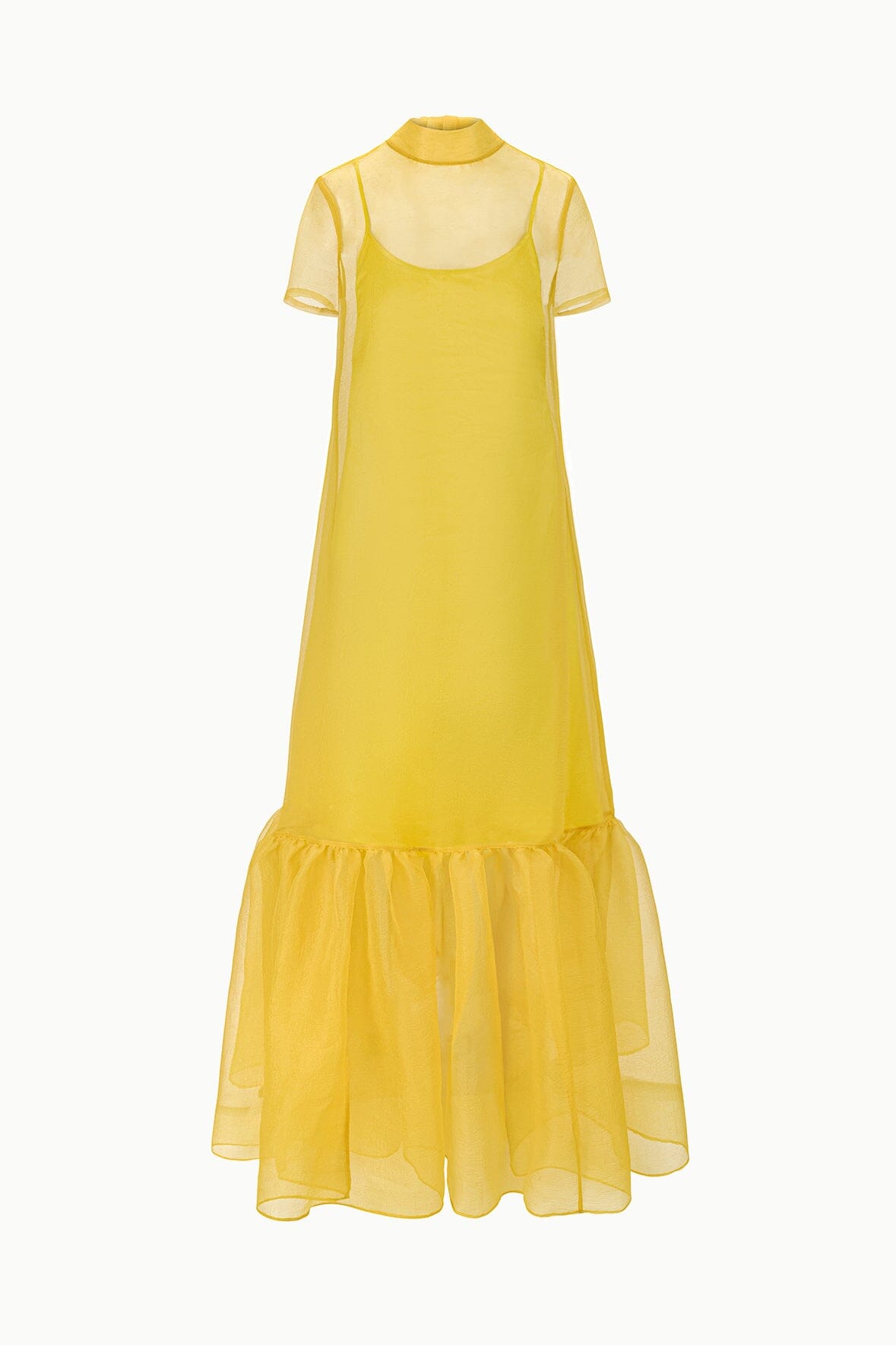 STAUD | Calluna Dress Chartreuse