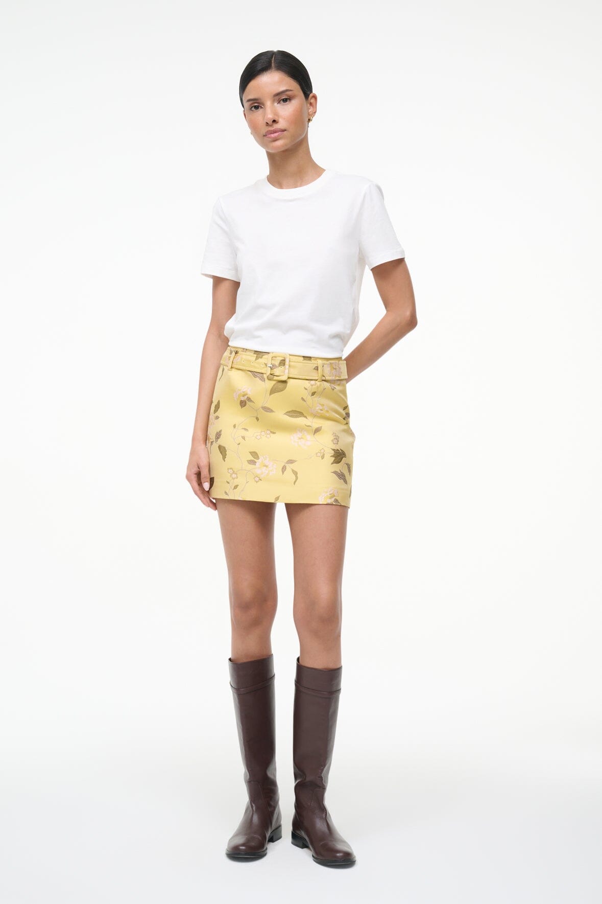 STAUD | Reese Skirt Wildflowers