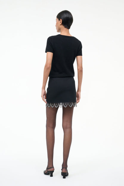 STAUD | Tiara Skirt Black