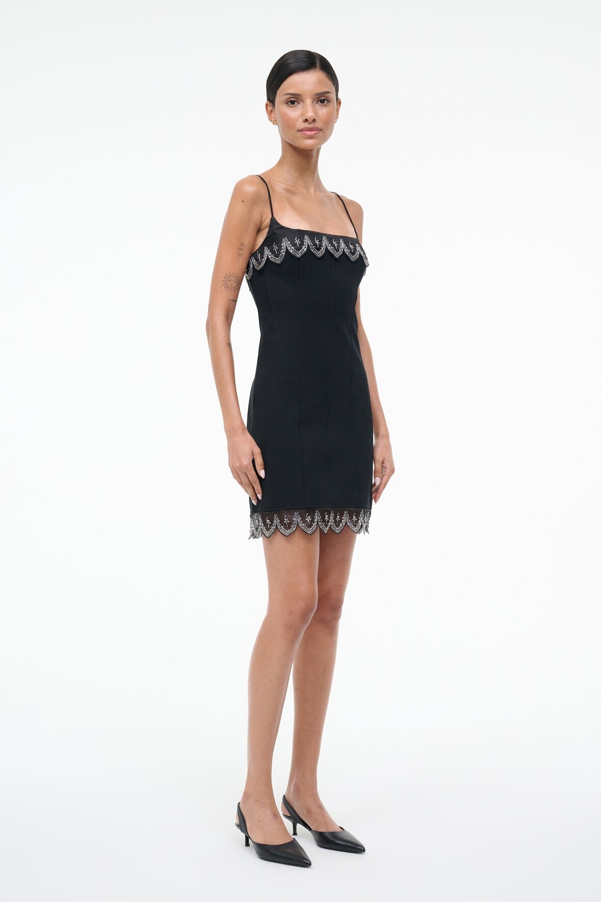 STAUD | Colette Dress Black