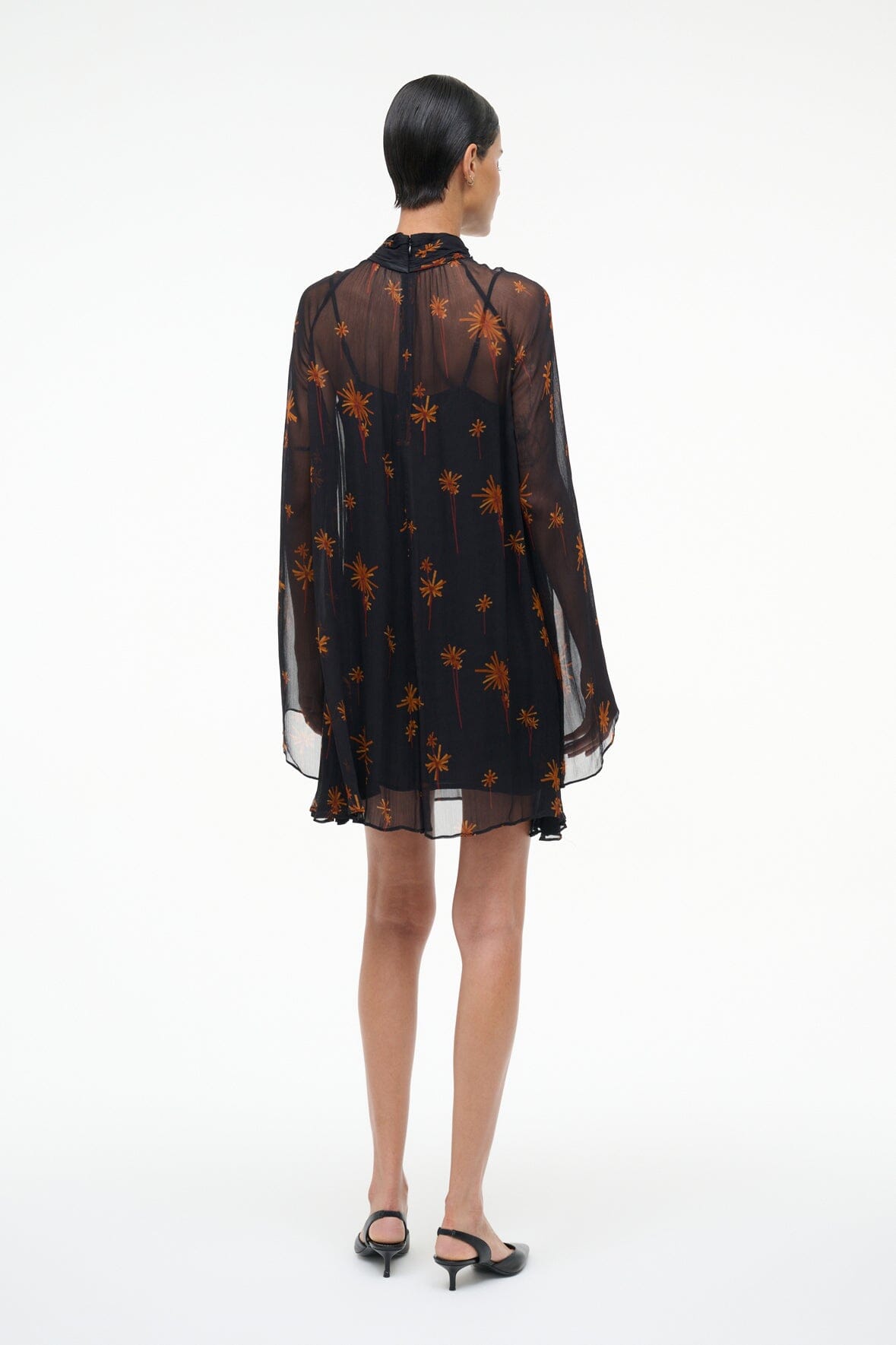 STAUD | Esther Mini Dress Autumn Night