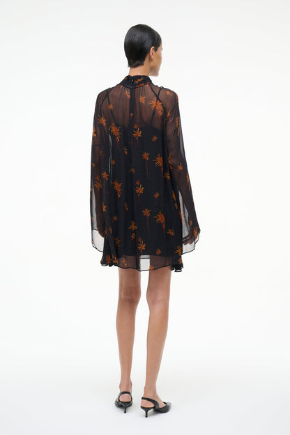 STAUD | Esther Mini Dress Autumn Night