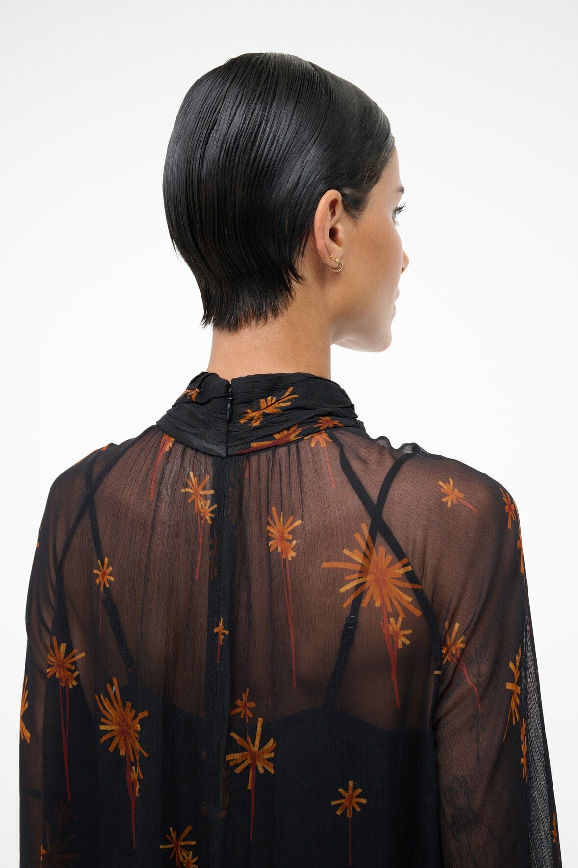 STAUD | Esther Mini Dress Autumn Night