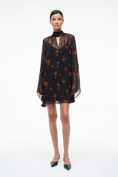 STAUD | Esther Mini Dress Autumn Night