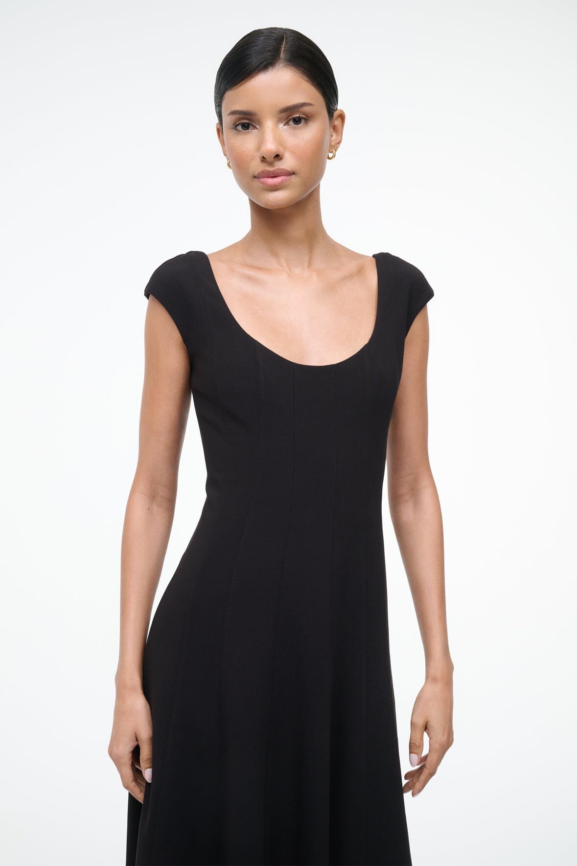 STAUD | Charlotte Dress Black