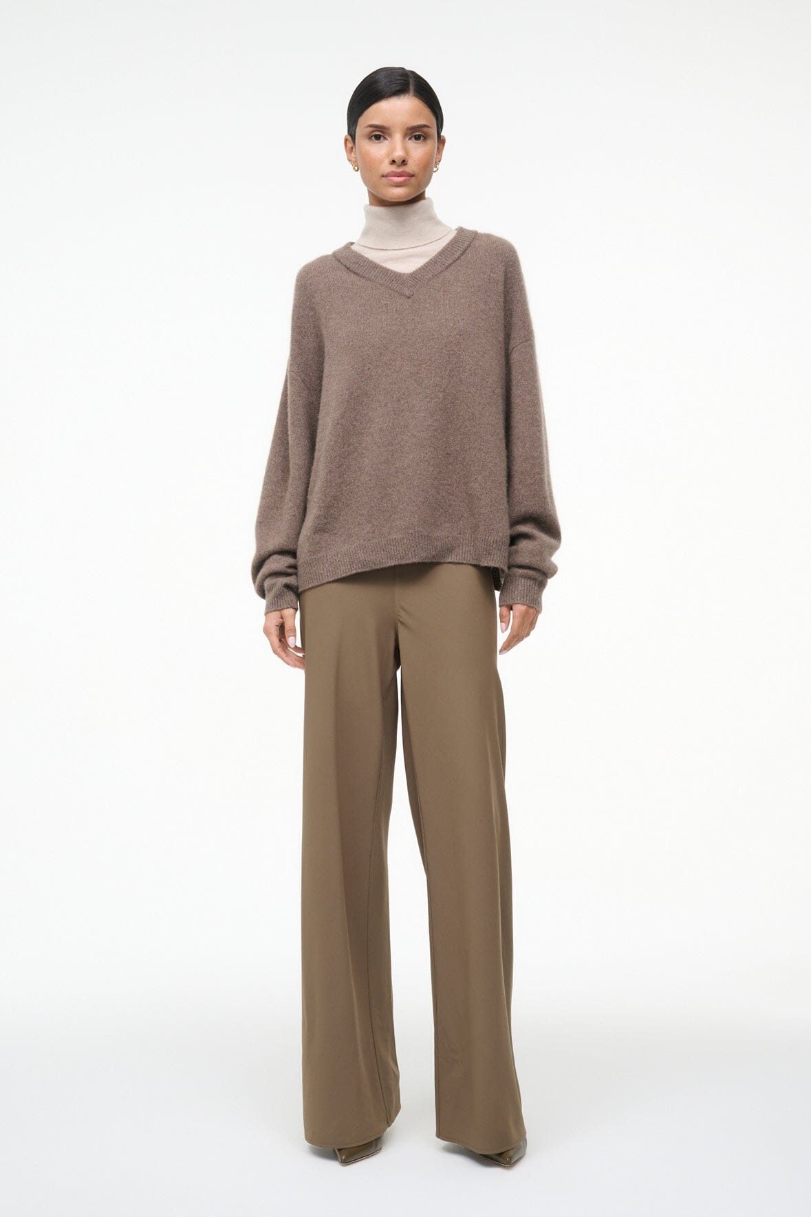 STAUD | Doris Cashmere Sweater Truffle