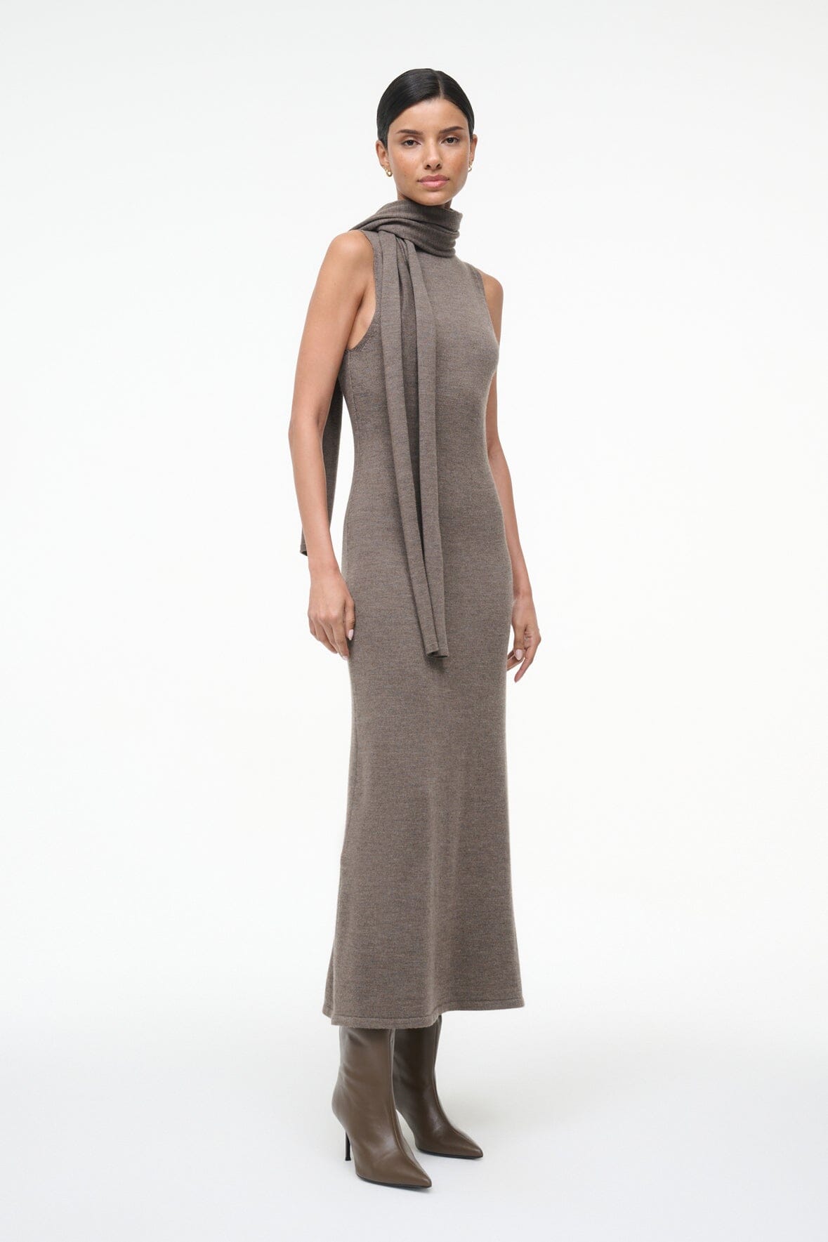 STAUD | Canal Midi Dress Truffle