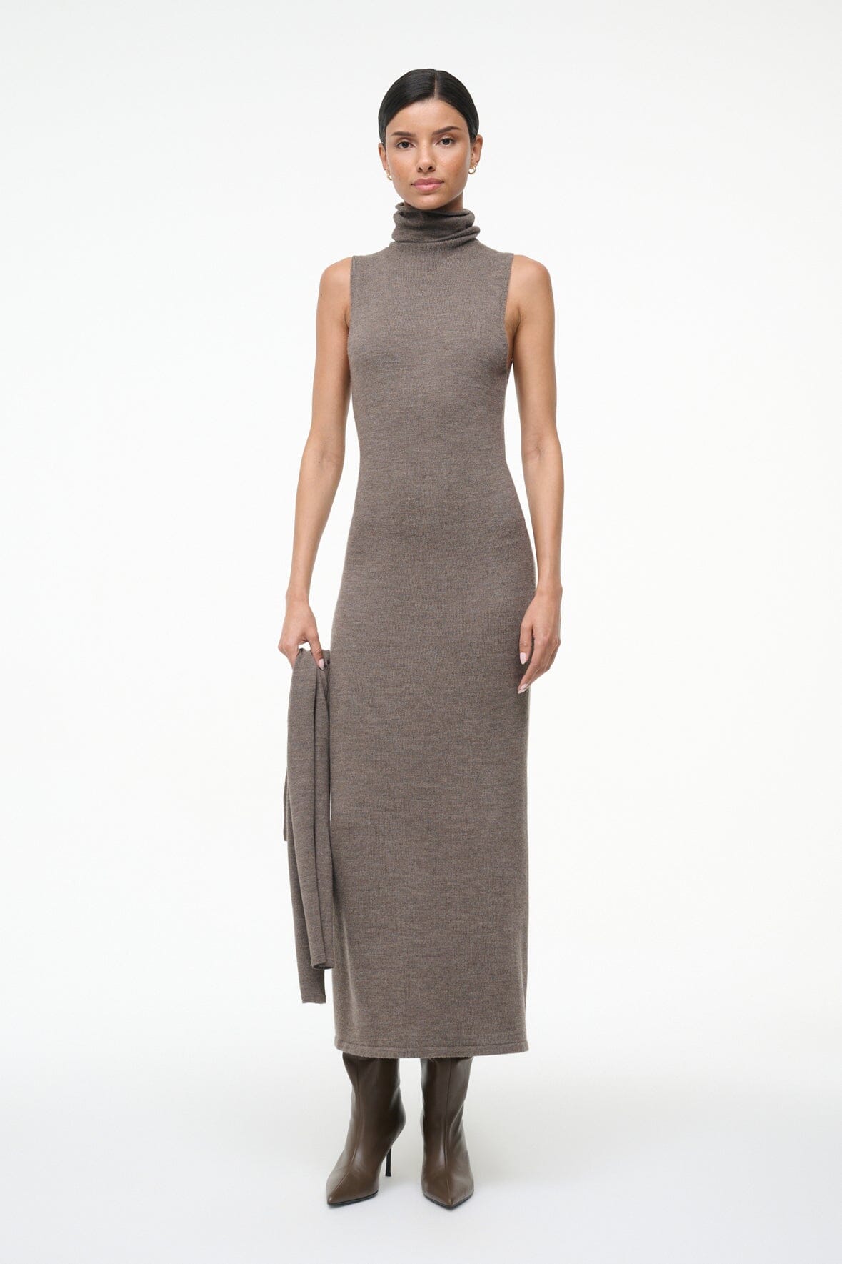 STAUD | Canal Midi Dress Truffle