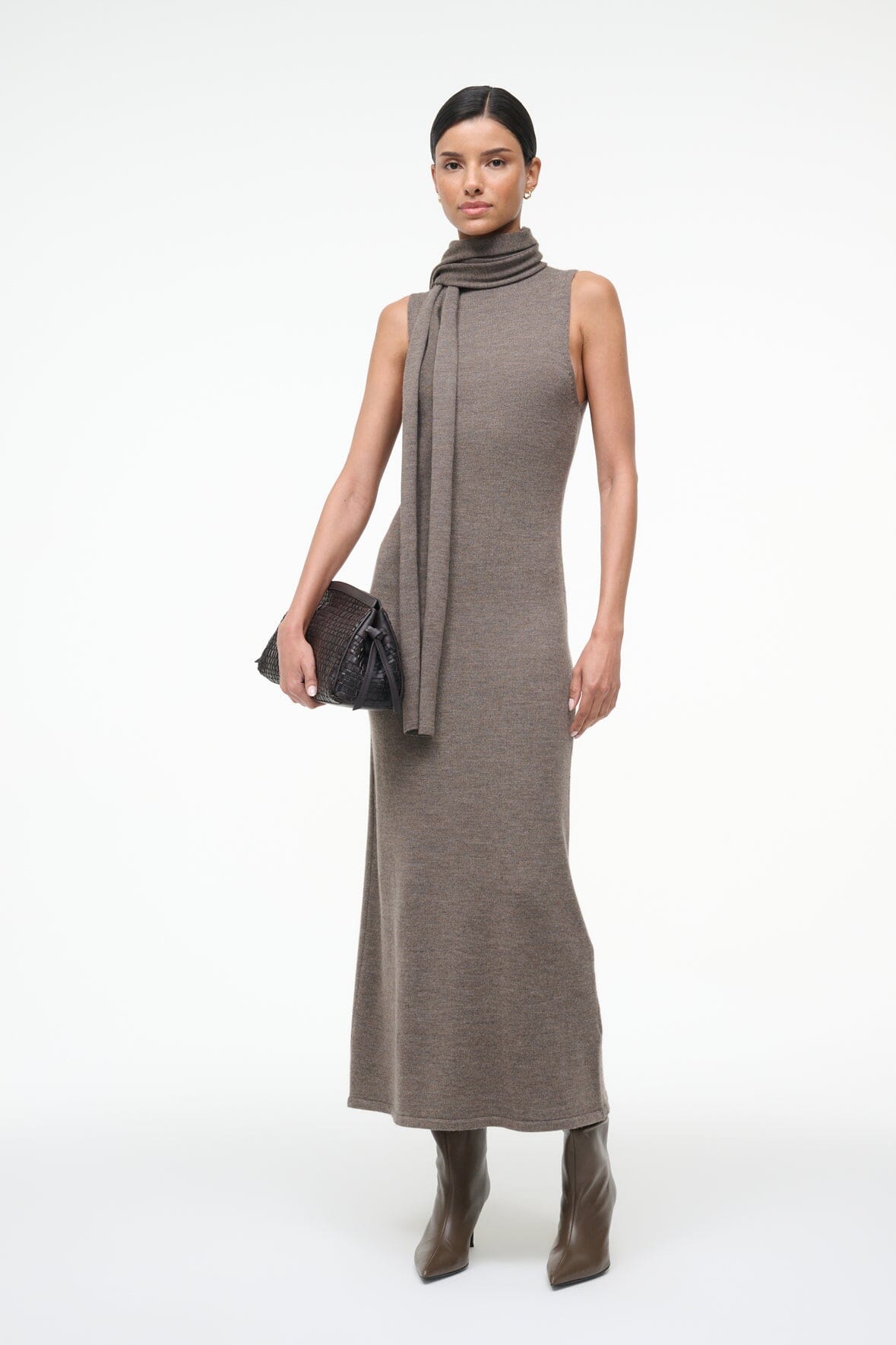 STAUD | Canal Midi Dress Truffle