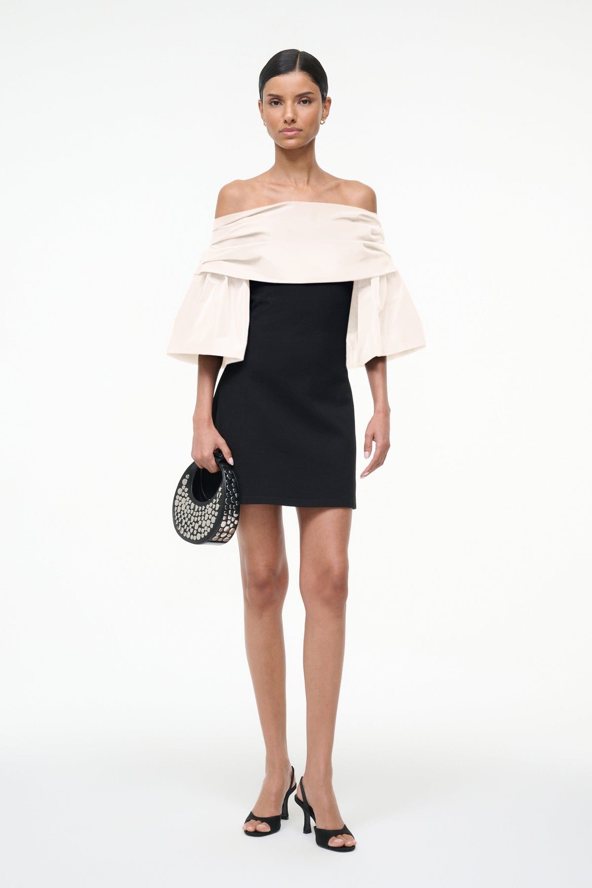 STAUD | Harper Dress Black Ivory