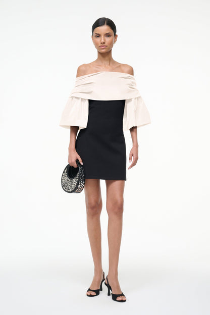 STAUD | Harper Dress Black Ivory