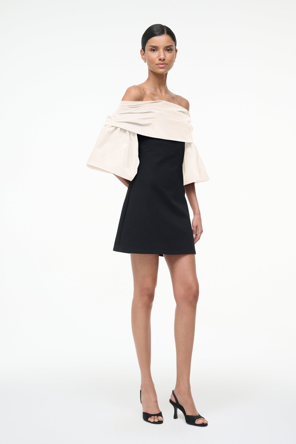 STAUD | Harper Dress Black Ivory