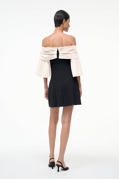STAUD | Harper Dress Black Ivory