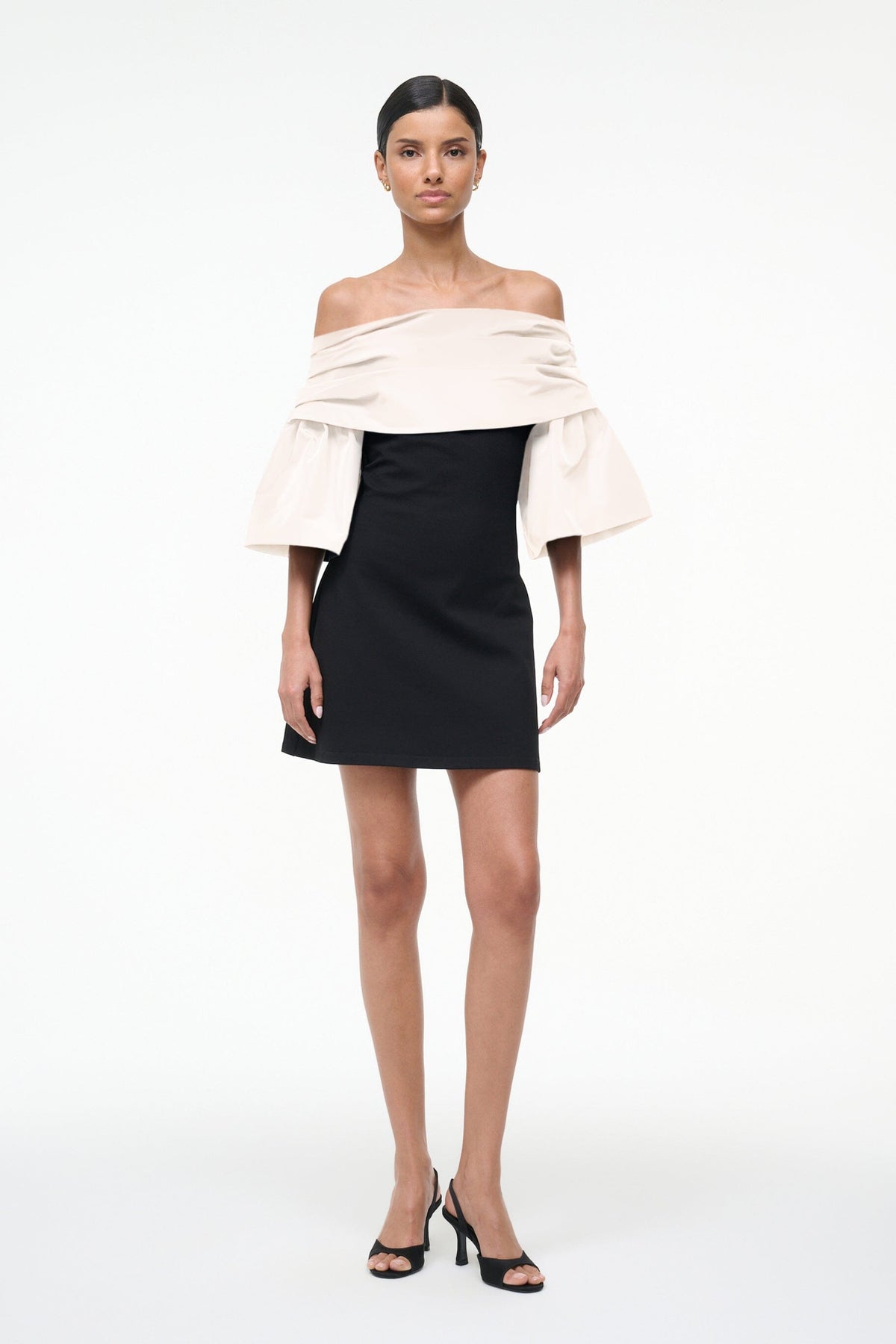 STAUD | Harper Dress Black Ivory