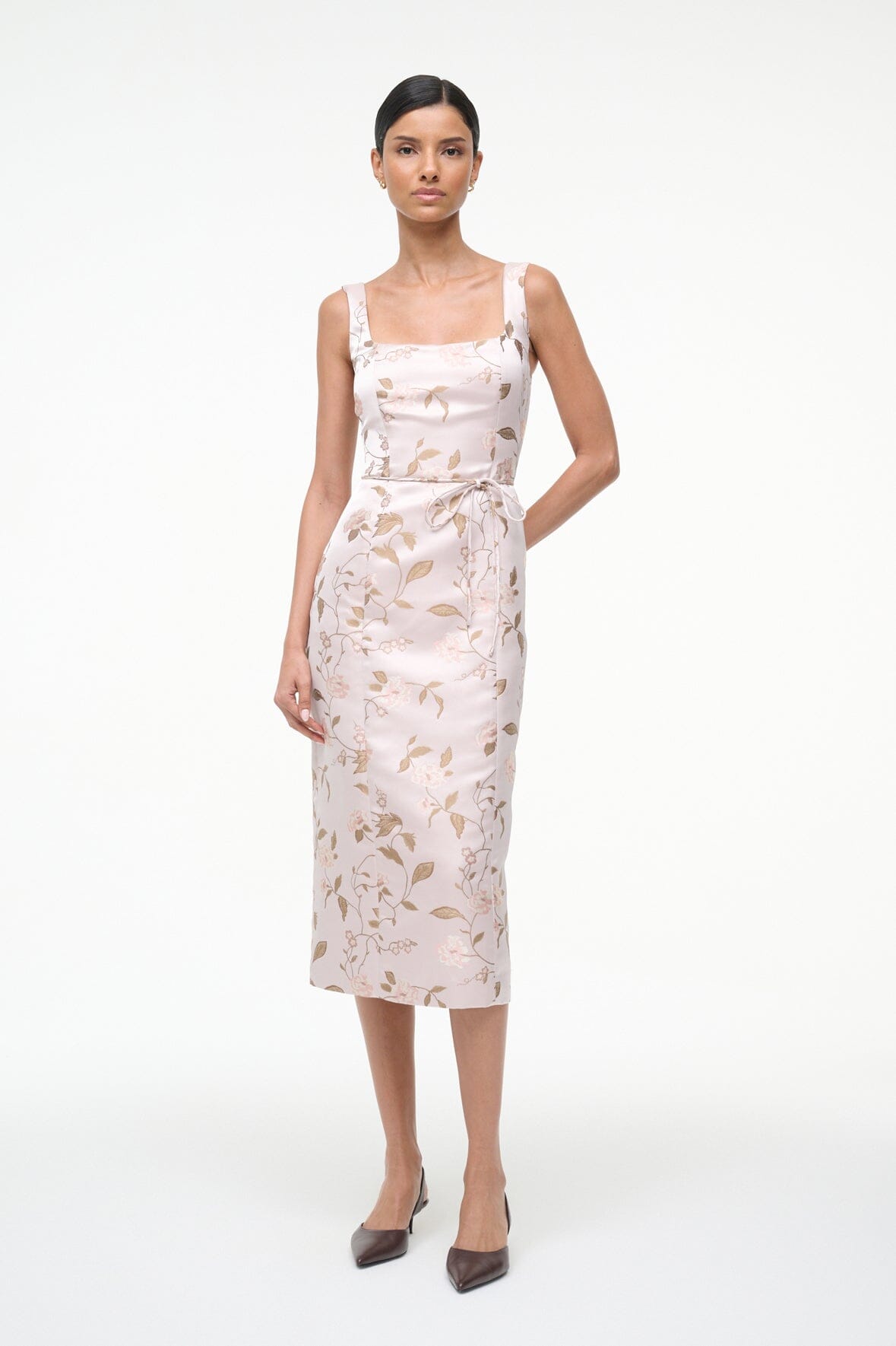 STAUD | Zoe Dress Rose Garden