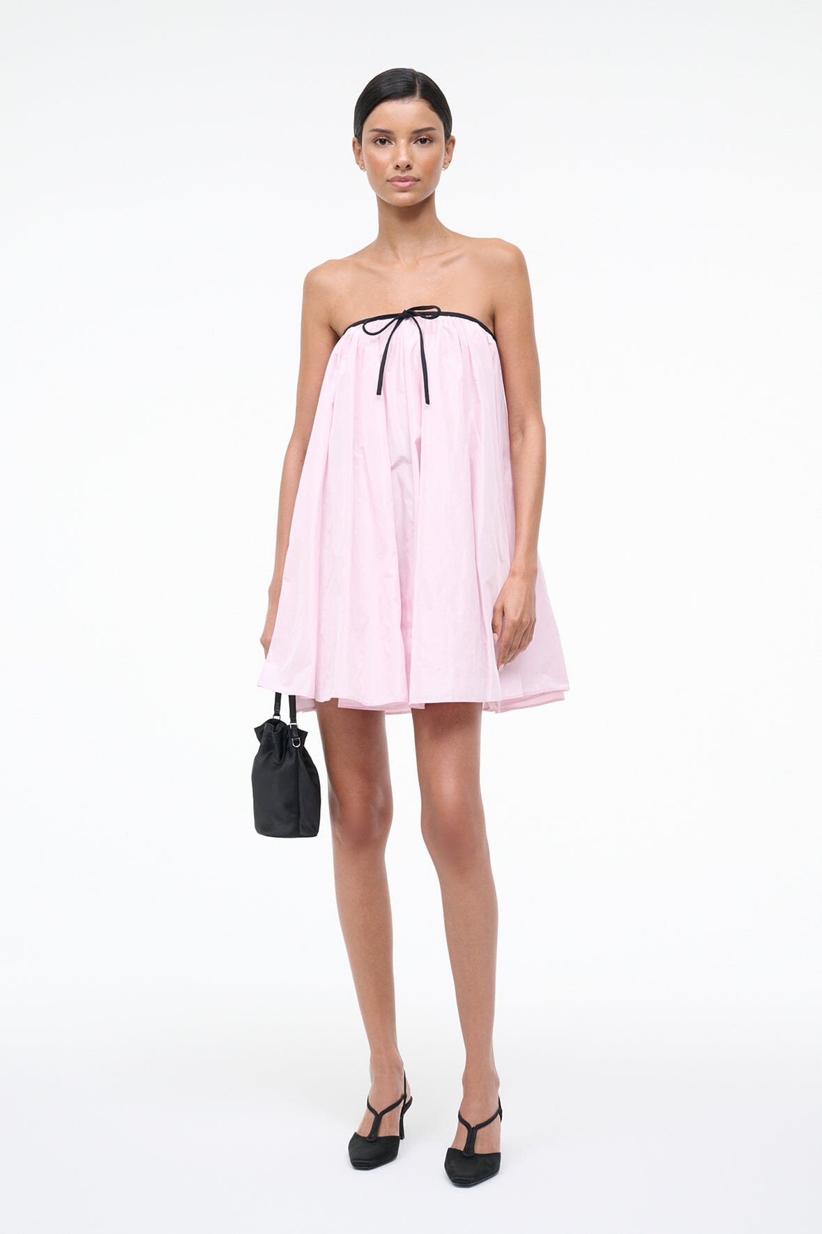 STAUD | Sofia Dress Puff Pink