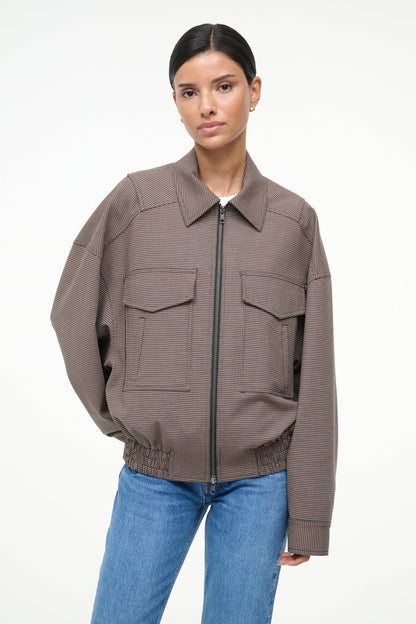 STAUD | Eugene Jacket Houndstooth