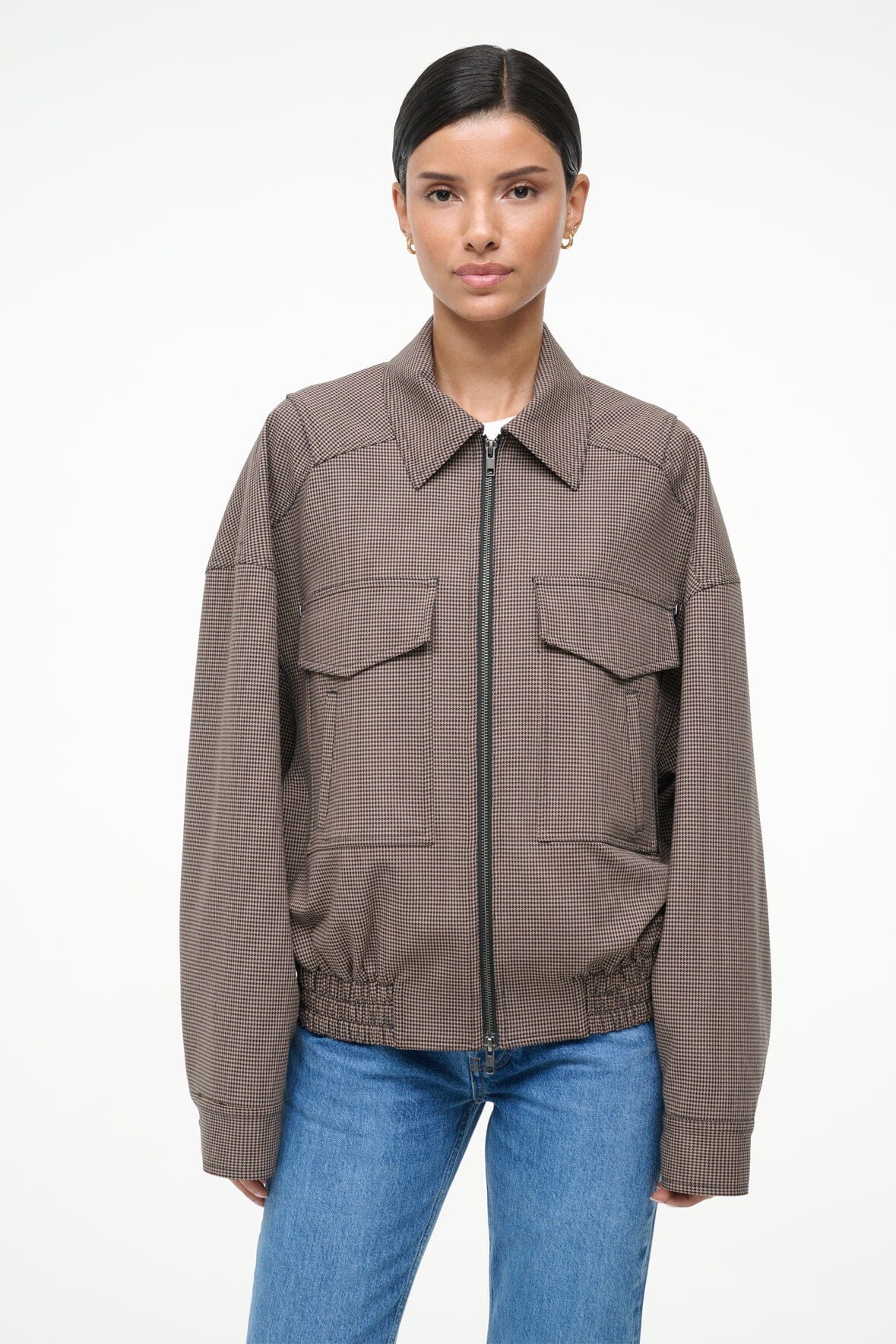 STAUD | Eugene Jacket Houndstooth
