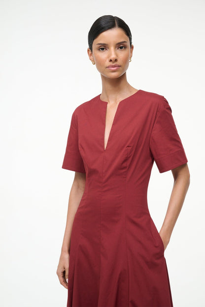 STAUD | Frances Dress Sangria