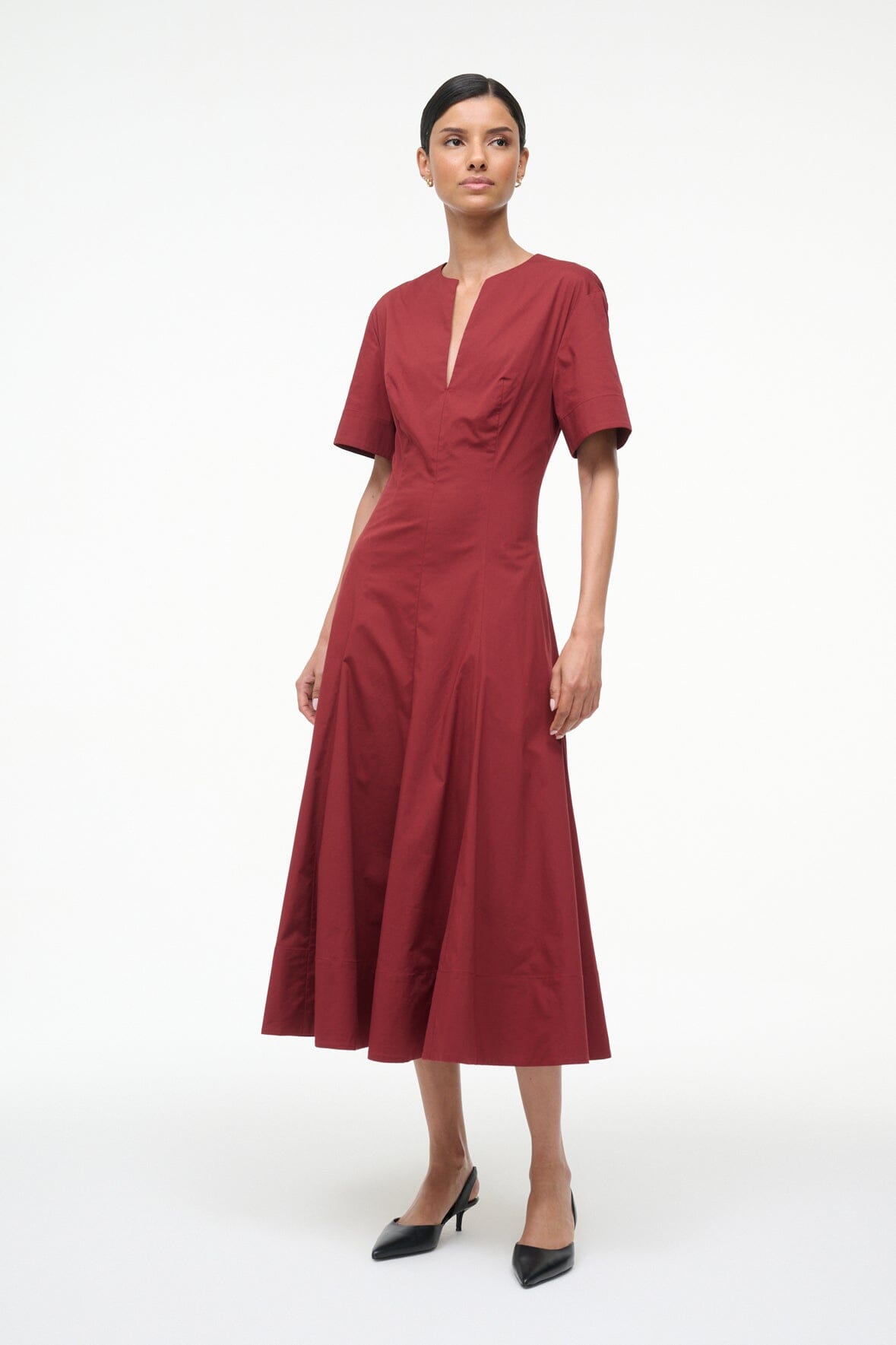 STAUD | Frances Dress Sangria