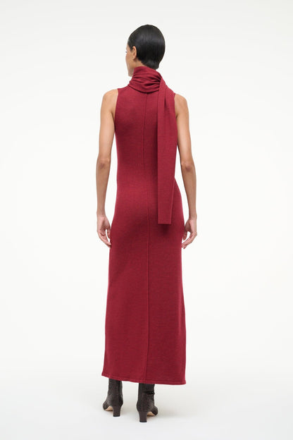 STAUD | Canal Midi Dress Sangria