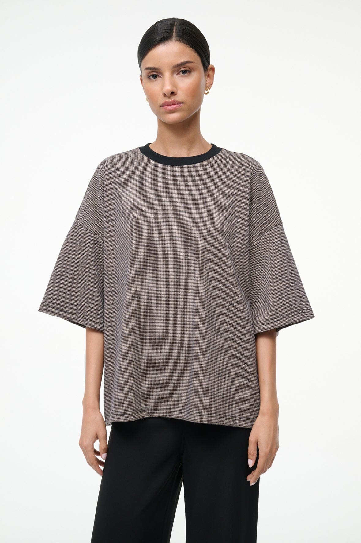 STAUD | Capsule Top Houndstooth