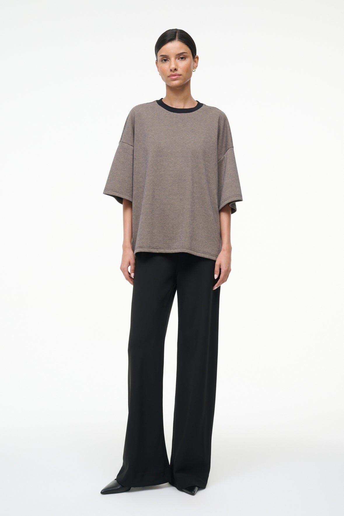 STAUD | Capsule Top Houndstooth