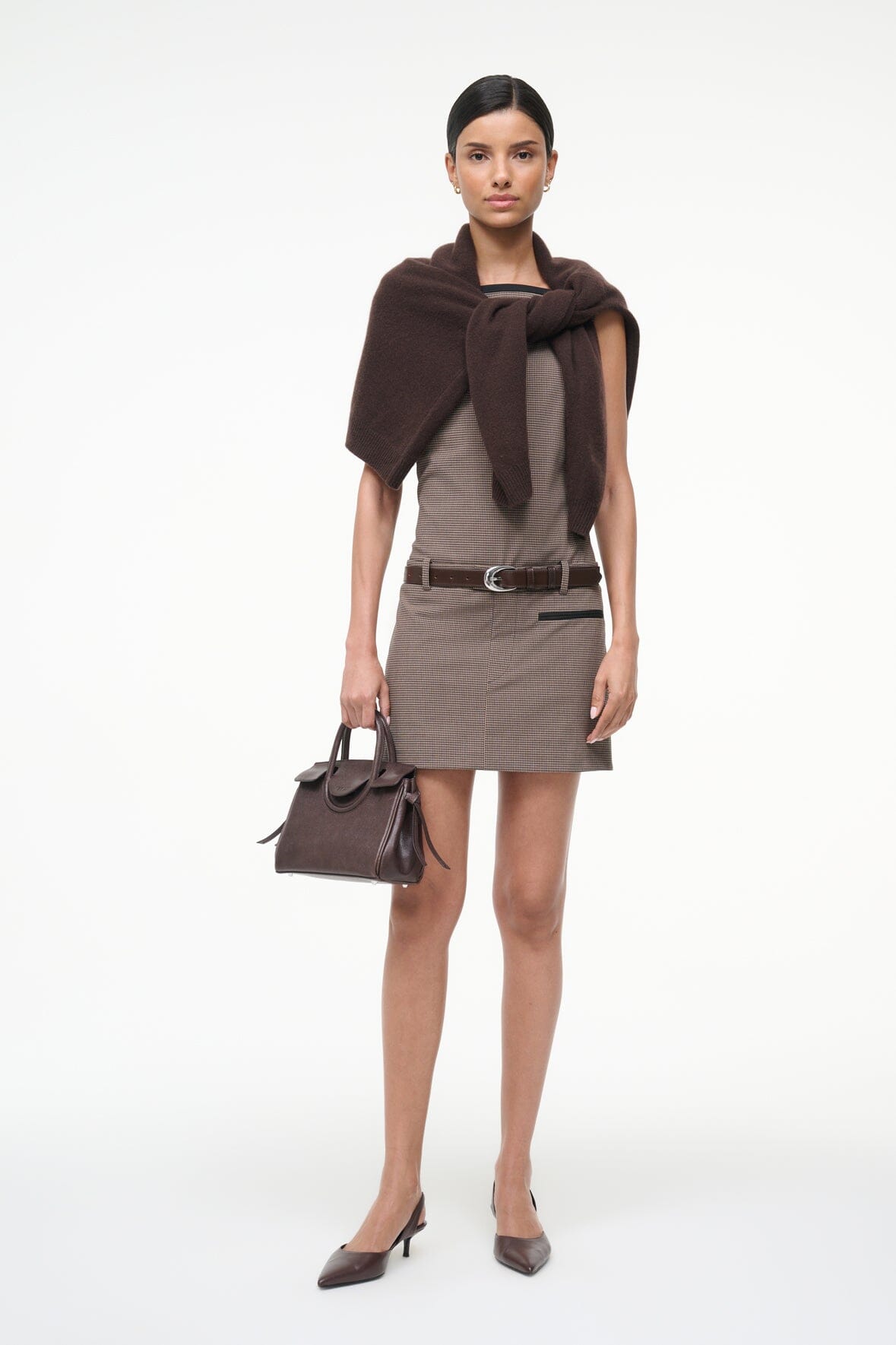 STAUD | Skyla Dress Houndstooth