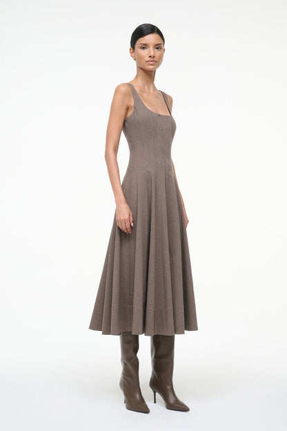 STAUD | Wells Dress Houndstooth