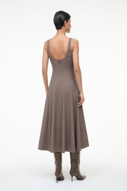 STAUD | Wells Dress Houndstooth