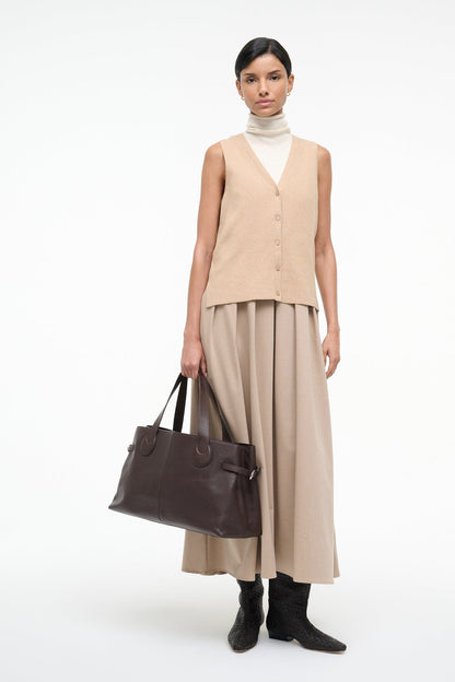STAUD | Madeline Dress Wheat