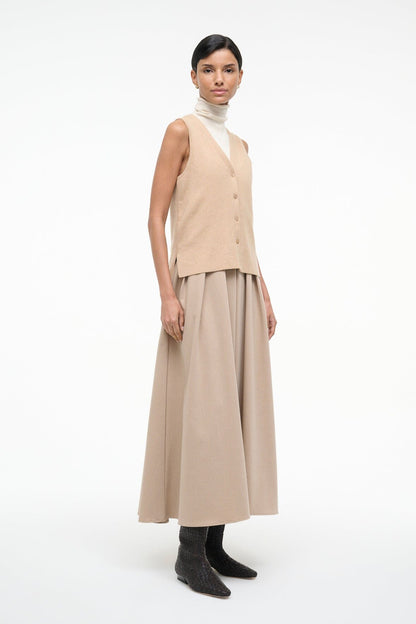 STAUD | Madeline Dress Wheat