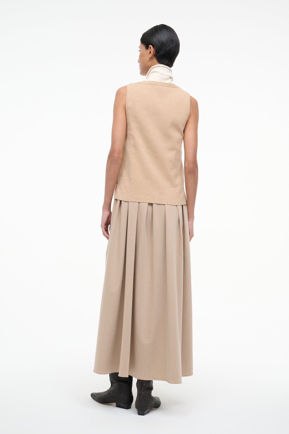 STAUD | Madeline Dress Wheat