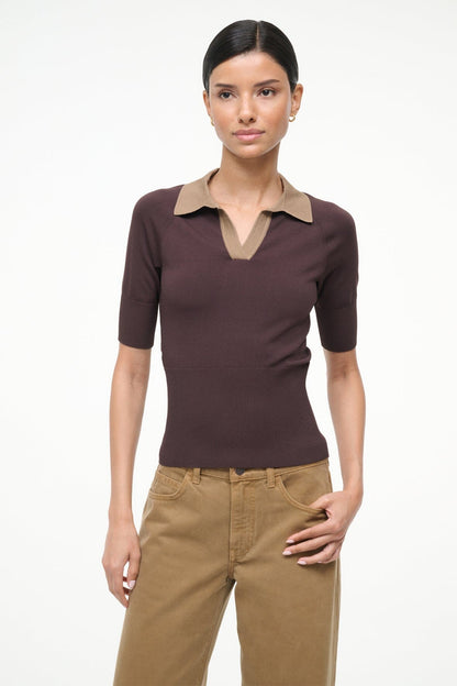 STAUD | Gene Top Earth Taupe